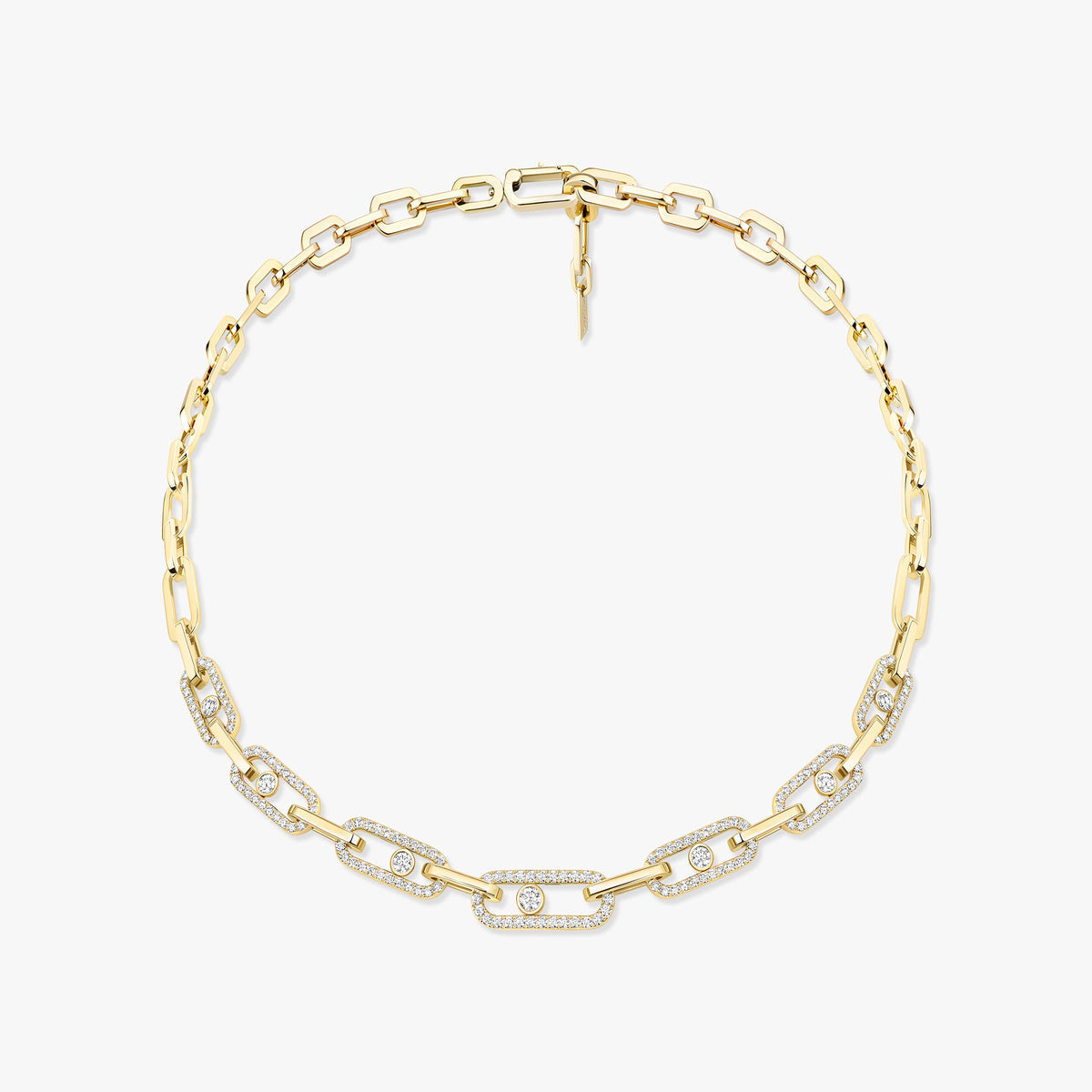 Messika Move Link Pavé Diamond Necklace